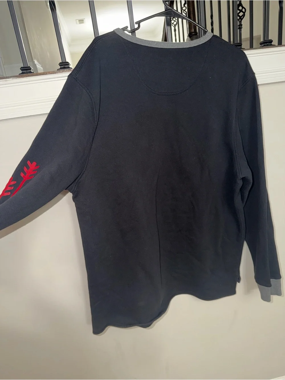 Levi's Black Sweatshirt with Red Eagle Graphic
